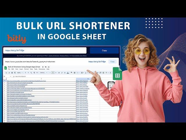 Bulk URL Shortener In Google sheet using Bitly API & Apps Script | URL shortener