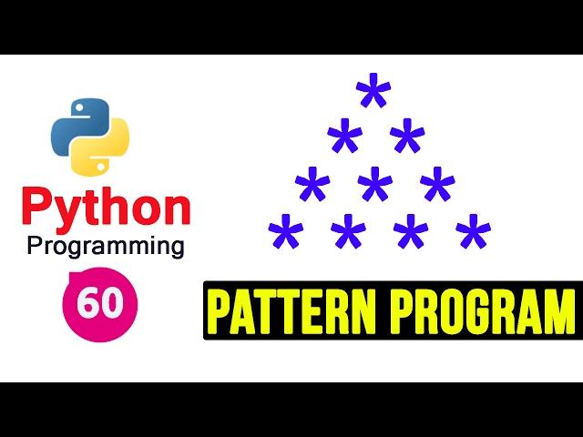 Python Pattern Programs - Printing Stars '*' in Pyramid Shape