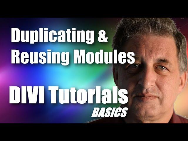 #11 DIVI Theme Tutorial for Beginners -  Duplicating and Reusing DIVI Modules