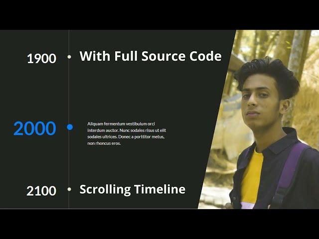 Scrolling Timeline Plugin With jQuery with full source code by jishaansinghal in 2022