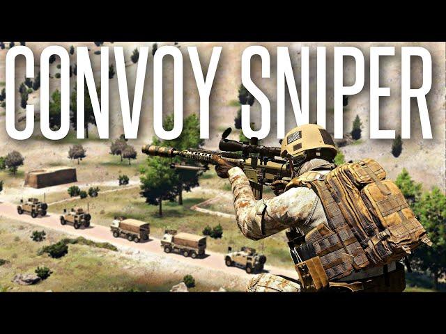 ARMED CONVOY SNIPER! - ArmA 3 Milsim Operation