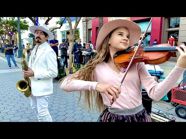 BEST STREET SHOW TOGETHER | Titanium - Karolina Protsenko Violin & Daniele Vitale Sax