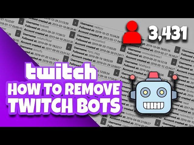 How to EASILY BLOCK and REMOVE TWITCH FOLLOW BOTS in 2020 (NO DOWNLOADS - 100% FREE)