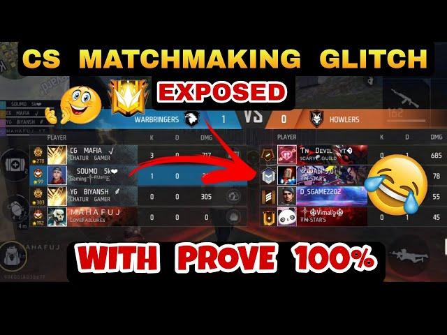 Clash Squad Match Making Glitch || Increase Free Star in CS Rank || With Prove | Cs Glitch Exposed