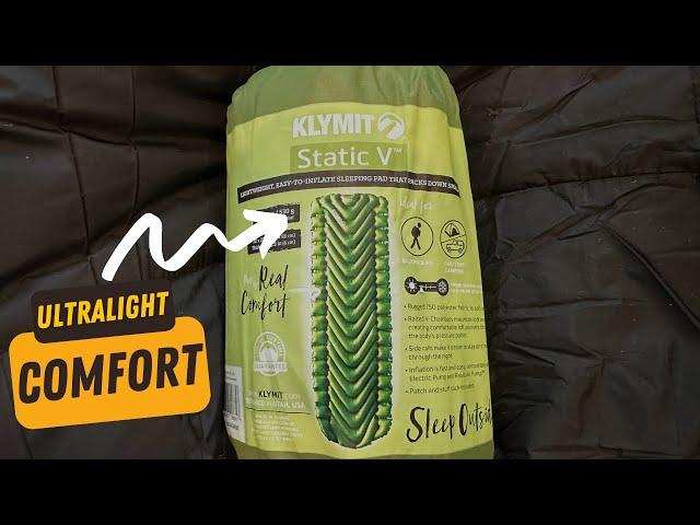 Lightweight and Comfy: Klymit Static V Sleeping Pad