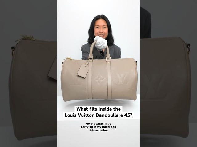 What fits inside the Louis Vuitton Keepall Bandouliere 45