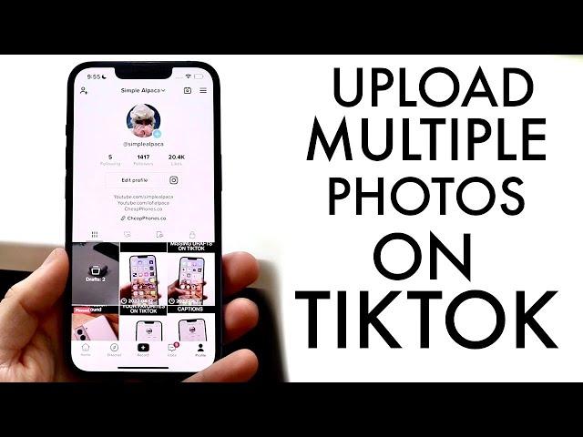 How To Upload Multiple Photos On TikTok Video! (2022)