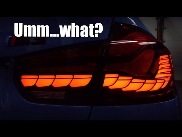 The truth about these BMW M3 LED tail lights... (OLED GTS style DIY install)