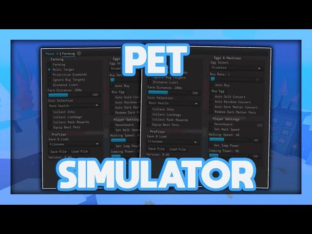 [NEW] Pet Simulator X Script GUI | Dupe All Pets | Autofarm | *PASTEBIN 2021*