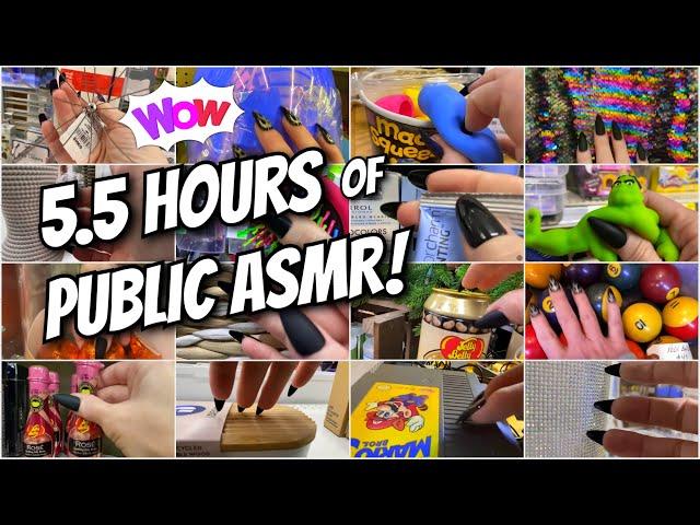 5.5 Hours of Public ASMR~Without Interruption Tapping You To Sleep 14 LocationsLofi Tingles
