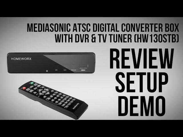 MediaSonic ATSC Digital Converter Box with TV Tuner and DVR UNBOXING & REVIEW