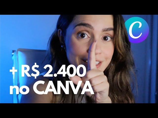 Como ganhar DINHEIRO com o CANVA | Aprenda a fazer templates e ganhe dinheiro sem sair de casa