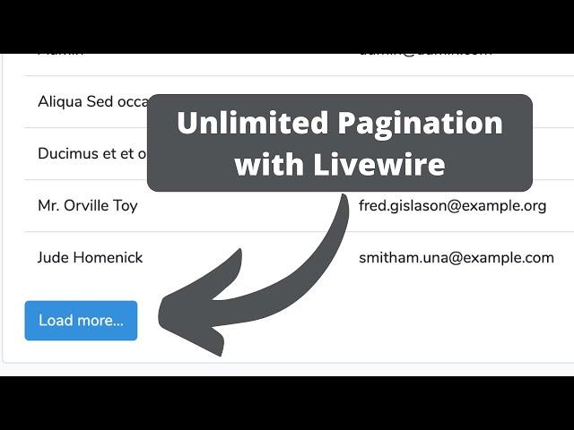 Laravel Livewire: "Load More" Instead of Pagination