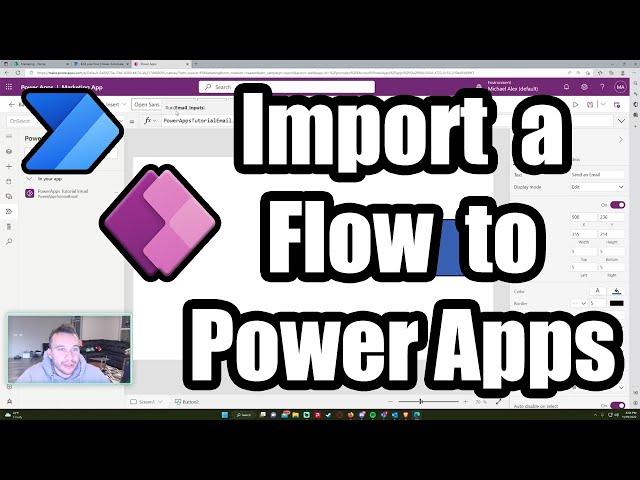 How to Import a Power Automate Flow to PowerApps | 2022 Tutorial