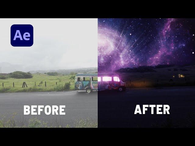 ADVANCED SKY REPLACEMENT In After Effects | COMPLETE TUTORIAL | 2021