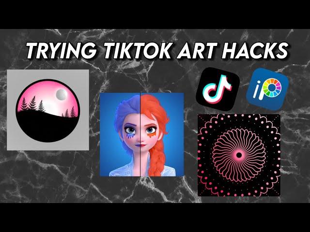 Trying Tiktok Art Hacks | on ibisPaint X