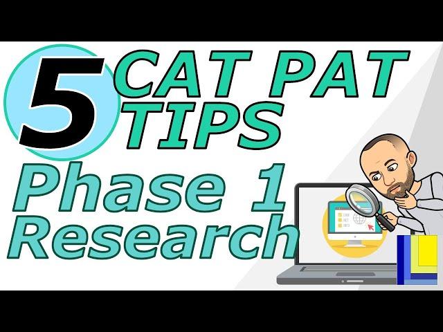 5 CAT PAT TIPS | Phase 1 Research | Computer Applications Technology