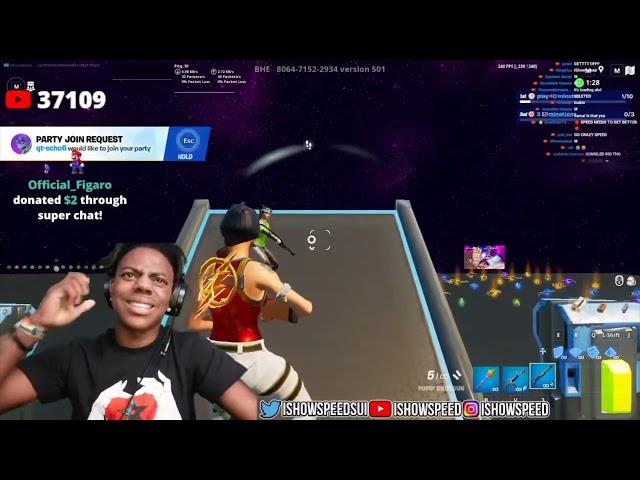 IShowSpeed Wagers a 14 Year old boy In Fortnite 