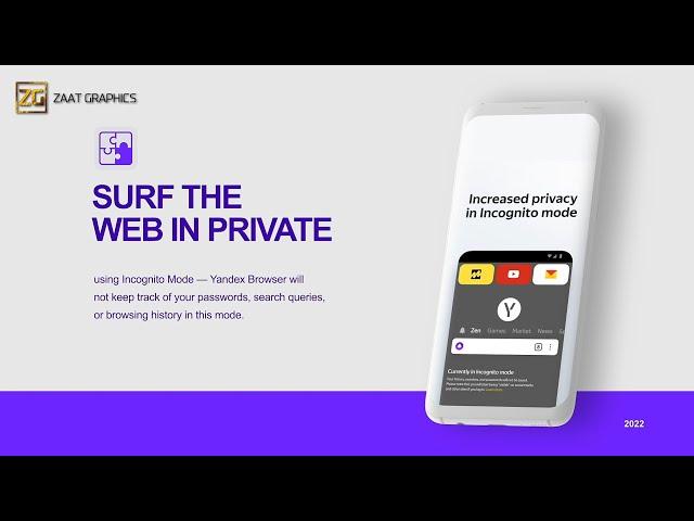 Yandex Browser with Protect App Promo Video | After Effects Promo | Zaat Graphics