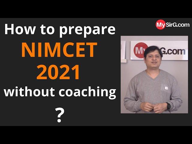 How to prepare NIMCET 2021 without coaching?