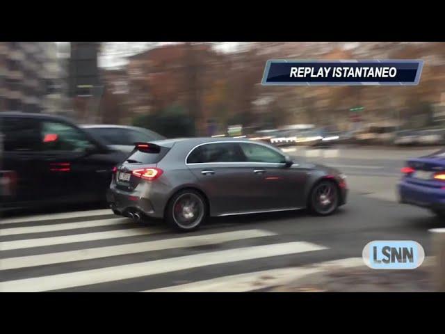 Milano, inseguimento ad alta velocità nel traffico. Polizia insegue una Mercedes