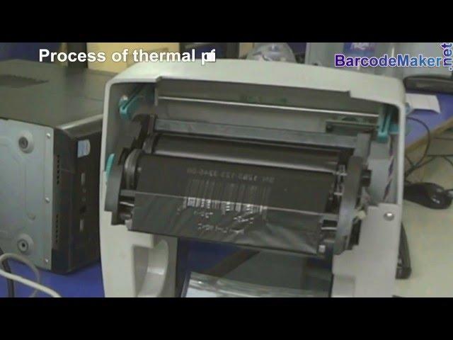 Barcode Maker Software: Process of Thermal Printer to print barcode labels