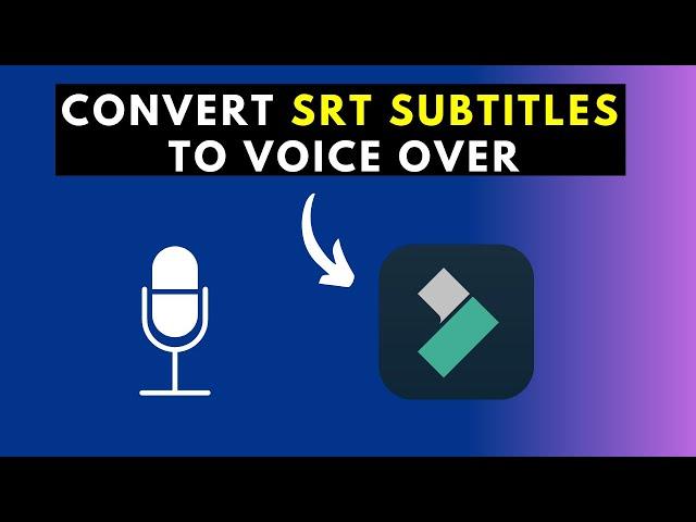 How to Convert SRT subtitles to Voice Over in Filmora 11