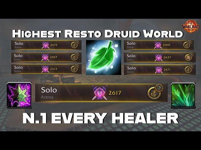 How I Got #1 On Every Healer! #1 Restoration Druid World | War Within 11.0.7 Solo Shuffle