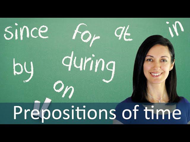 Prepositions in Time Expressions - English Grammar & Speaking Lesson