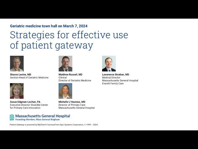 Strategies for Effective Use of Patient Gateway March 7, 2024