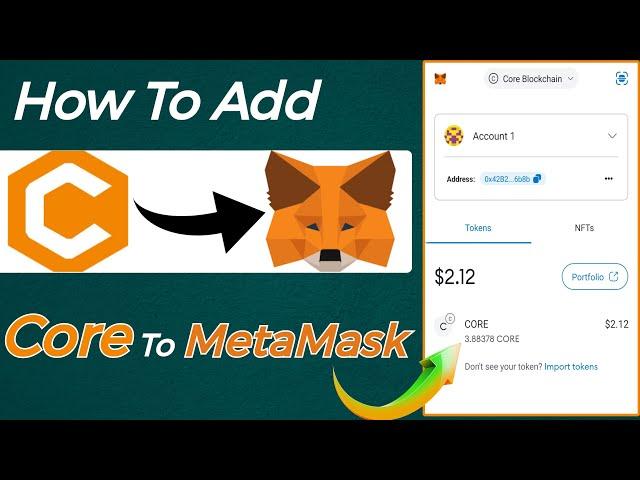 How to Add Core Network In MetaMask | Add Core To Metamask |