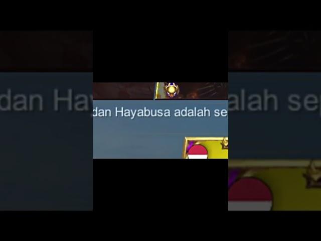 Jadi udah jelas yah hanabi  | Hayabusa x Kagura | Mobile legends