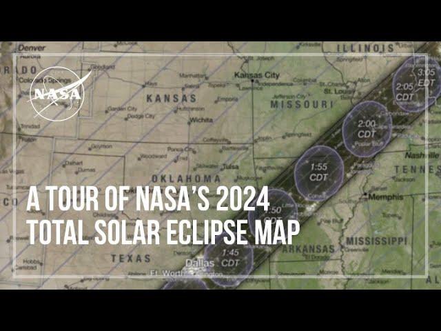 A Tour of NASA’s 2024 Solar Eclipse Map