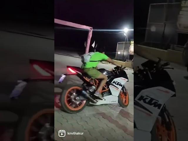 Ktm rc 390 bs3 decat straight piped sc replica exhaust too loud️‍🫣