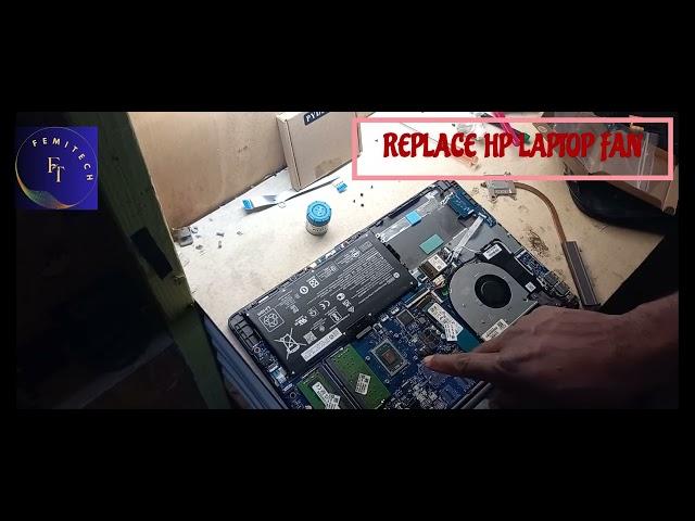 HOW TO REPLACE HP LAPTOP COOLING FAN