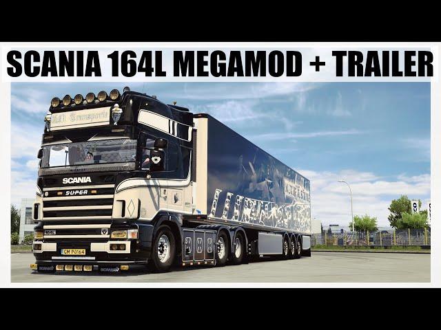 [ ETS 2 1.48 ] SCANIA 164L MEGAMOD + TRAILER