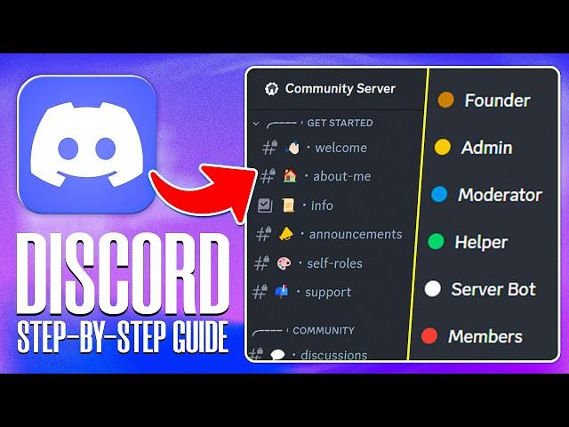 How to Setup a Community Discord Server In 2024 (FREE TEMPLATE)