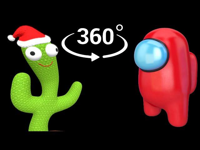 VR 360 Cactus Beatbox vs Amongus, When the imposter is sus (beatbox meme) | 360 video