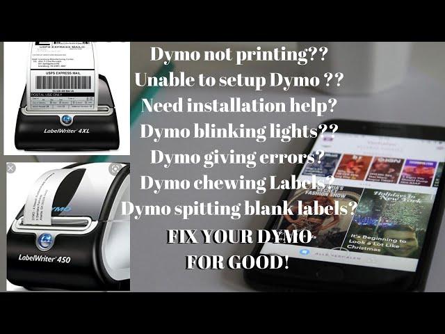 Dymo 4xl error troubleshooting | Dymo installation shortcut | Dymo Easy printing