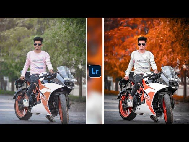 KTM Bike Photo Editing In Lightroom | MOODY Orange Effect Photo Editing - SC Editing World