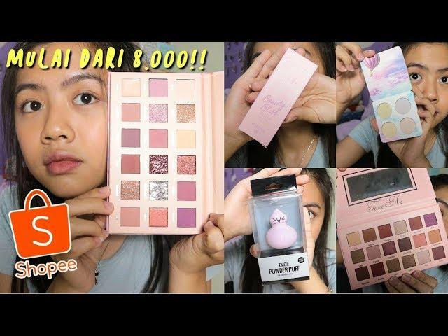 Haul & Try On Makeup Shopee Murah- Murah!!