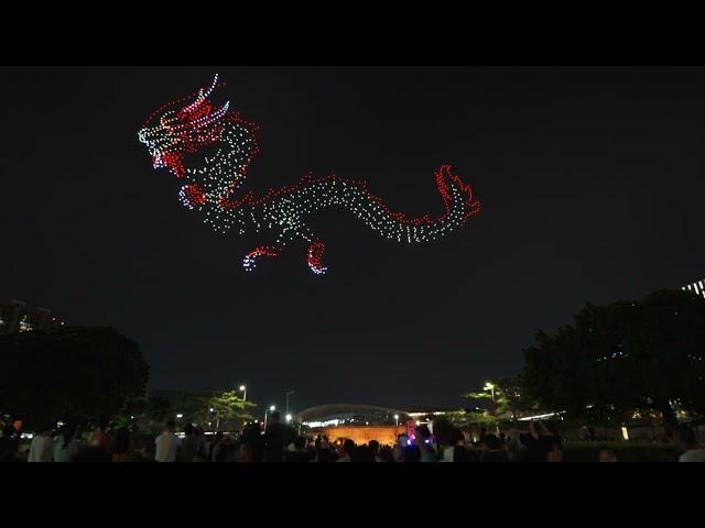 Flying Dragon in the Sky --1500 Drones