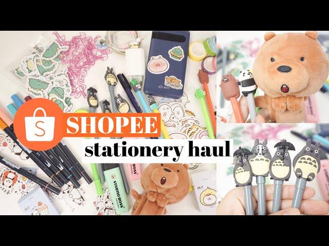 SHOPEE Stationery Haul!! Back to school haul Murah - murah semuaaa | Indonesia