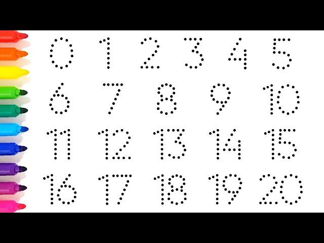 Learn English Numbers from 0 to 20 | Writing numbers