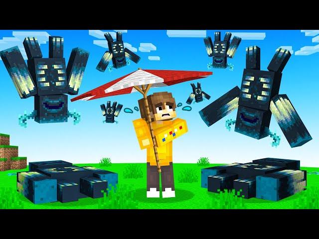 Minecraft BUT Its Raining WARDENS!