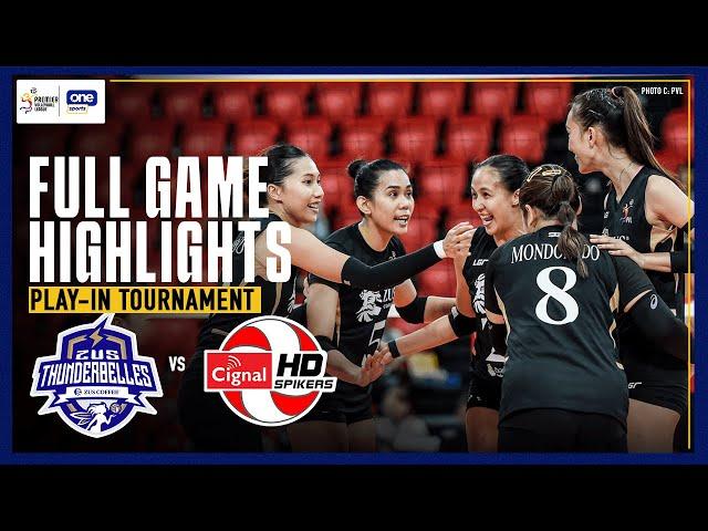 ZUS COFFEE vs. CIGNAL | FULL GAME HIGHLIGHTS | PLAY-IN TOURNAMENT | PVL ALL-FILIPINO CONFERENCE