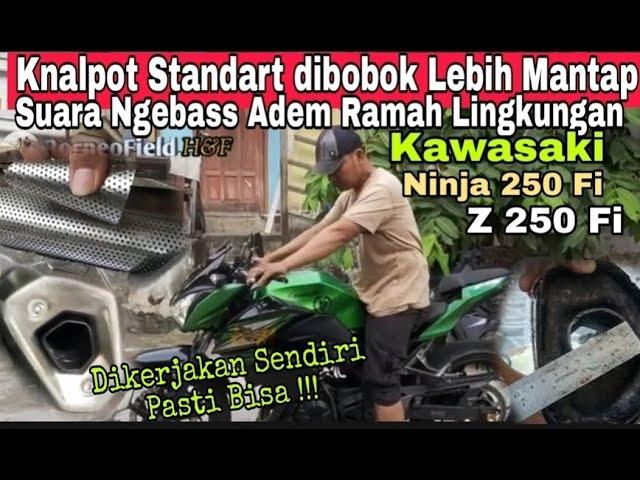 cara bobok knalpot Ninja 250 fi suara adem tapi gahar | Cara Bobok Knalpot Ninja 4 Tak | DIY