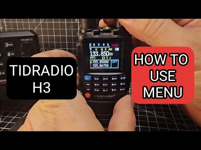 TIDRADIO H3 - HOW TO USE MENU & MORE TIPS