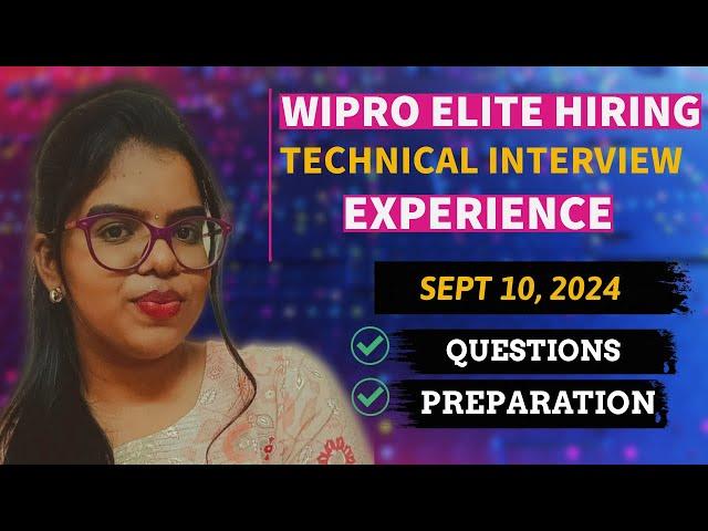 Wipro | Tech interview experience | Actual questions | Watch before attending!#wipro #placement