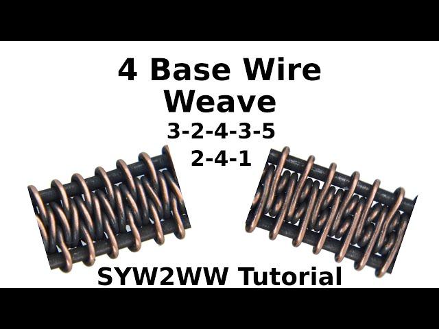 Wire Weave Tutorial #1 | 4 Base Wire Pattern